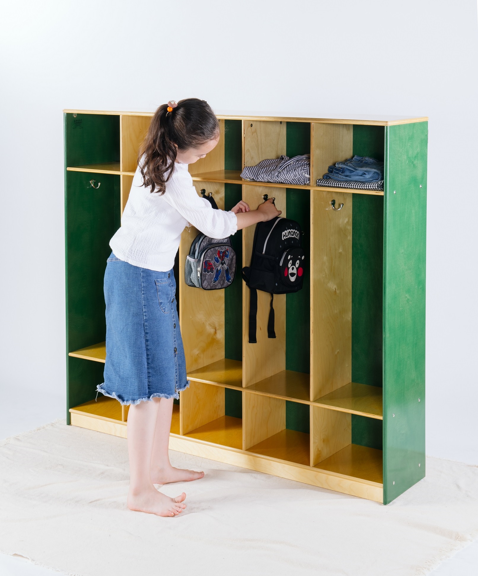 Birch Plywood Classroom Cloth Storage Cabinet