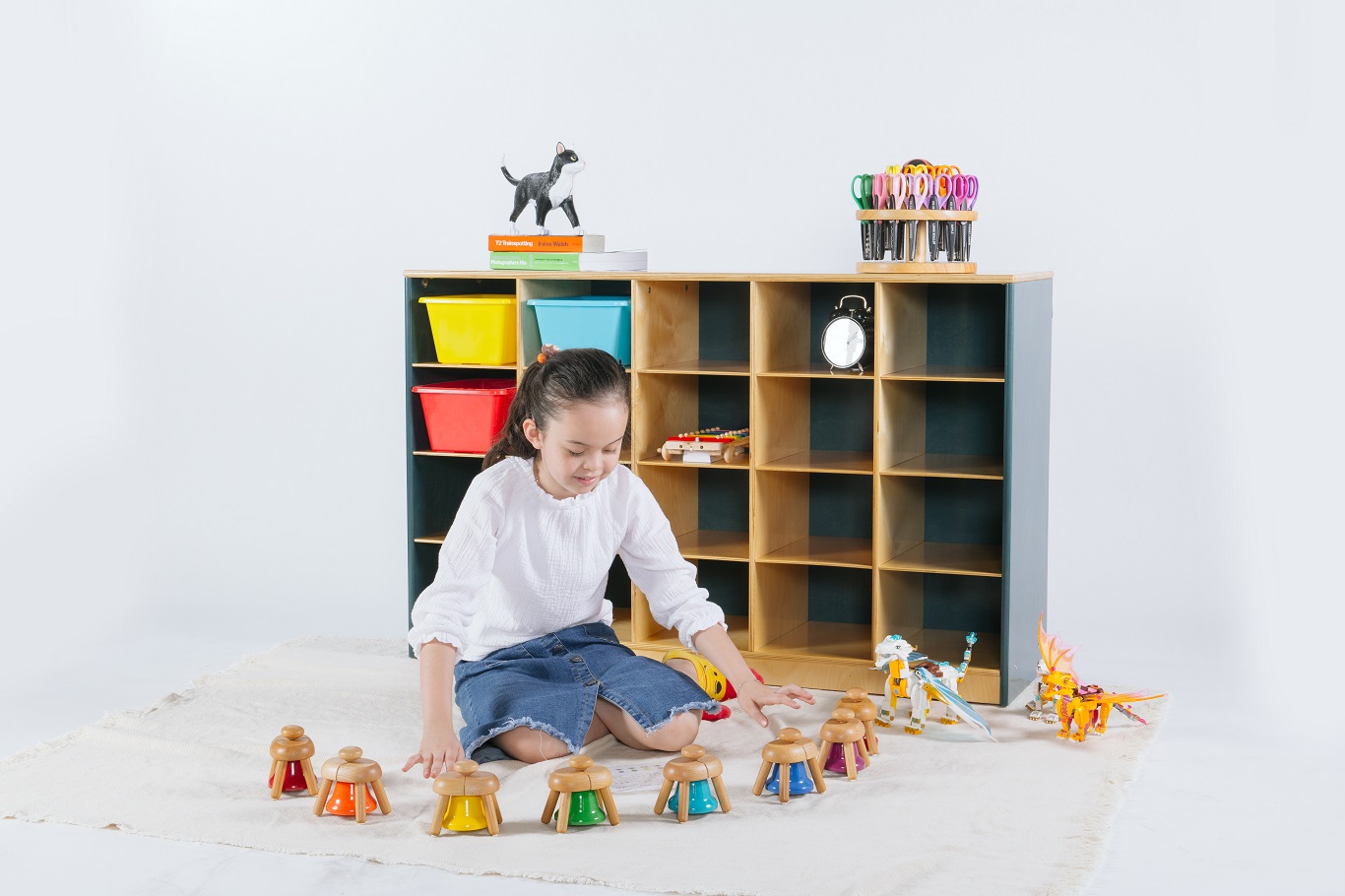 Birch Plywood Classroom Storage Cabinet